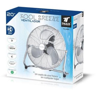 Ventilateur Thulos TH-KB05 Acier Inoxydable 50,8 cm 140W 3 Vitesses