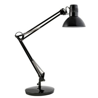 Alba Lampe de bureau ARCHI N acier noir tête orientable câble 1,8 m