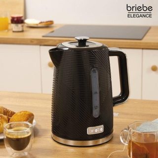 Bouilloire électrique Briebe KT1168BLK 1,7 L 2200 W sans BPA noire