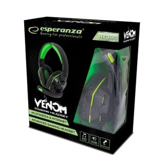 Esperanza Egh380 filaire jack 3,5 mm Gaming micro intégré noir et