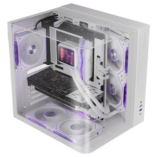 Mars Gaming Boîtier gaming ATX Mars Gaming McInfiniolite avec panneau supérieur en verre trempé, double caméra,