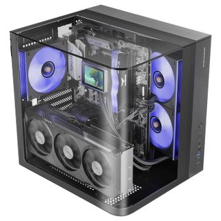 Mars Gaming Boîtier gaming ATX Mars Gaming McInfiniolite avec panneau supérieur en verre trempé, double caméra,