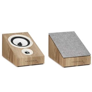 Triangle 2 voies filaires 80W finition chêne pour installation polyvalente