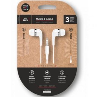 tech-one-tech Tech One Tech soft earTECH filaires Jack 3.5 mm avec micro blancs
