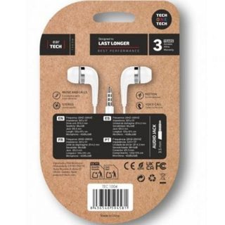 tech-one-tech Tech One Tech soft earTECH filaires Jack 3.5 mm avec micro blancs