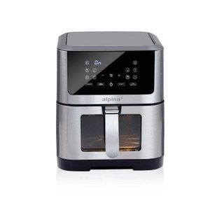 Friteuse sans Huile Alpina 8L 1800W Inox avec Écran Tactile LED et Fenêtre