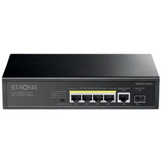 Switch Strong SW5011POE+ Gigabit 6 ports PoE+ 12 Gbps mural/bureau