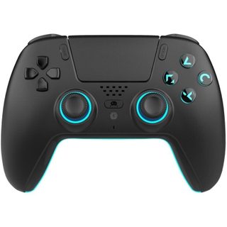 Manette Bluetooth LED noire Trade Invaders HW-1019 pour PS5 et multiplateformes