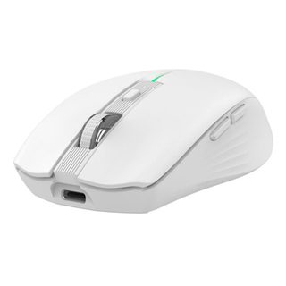 Souris CoolBox GAMING RATON W01 Sans Fil 1600 DPI Blanche RGB Rechargeable