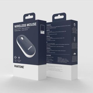Ratón Pantone PT-MS001N1 Sans Fil USB 1200 DPI Bleu Blanc Silence Rechargeable
