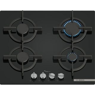 Plaque de cuisson Bosch Serie 6 PPP6A6I10 Gaz Verre 60 cm 4 foyers Noir