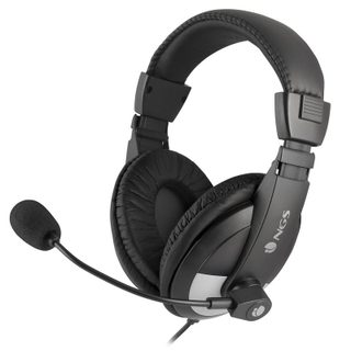 NGS MSX9 Pro Auricular con Micrófono Negro