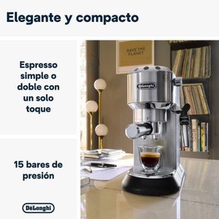 Cafetera Espresso Semi-automatique DeLonghi Dedica EC685.M 1,1L 15 bars avec mousseur à lait