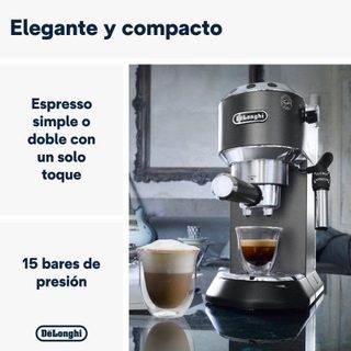 Cafetera espresso DeLonghi Dedica EC685.BK 1,1 L 15 bars acier inoxydable