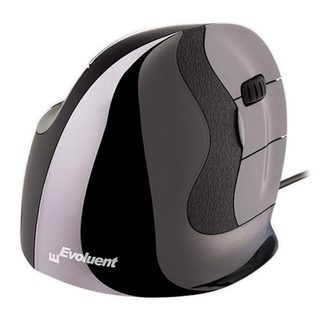 Souris Evoluent VMDS USB filaire 2600 DPI noir argent ergonomique verticale