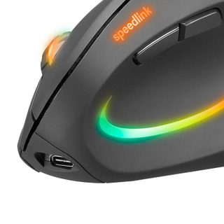 SPEEDLINK SL-630026-BK Souris sans fil 3200 DPI Noir Éclairage LED Ergonomique