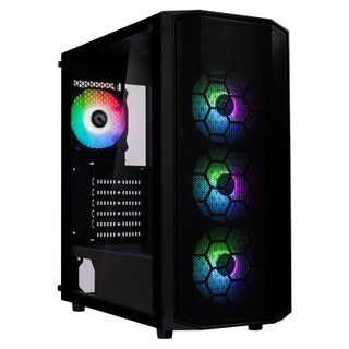 bitfenix Boîtier BitFenix Garen BFC-GAN-300-KKGXK-4A ARGB verre trempé Mesh