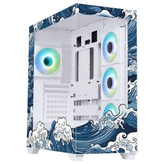 bitfenix Boîtier BitFenix Ceto BFC-CET500WWGXW4A-WAV ARGB verre trempé