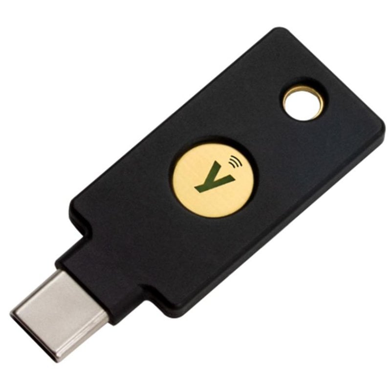 Contrôle d'Accès Yubico YubiKey 5C NFC Carte USB-C 1 Utilisateur Multiprotocole