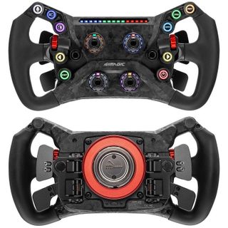 Volant Simagic GT Neo LED RGB 4 palettes alu fibre carbone 10 boutons PC