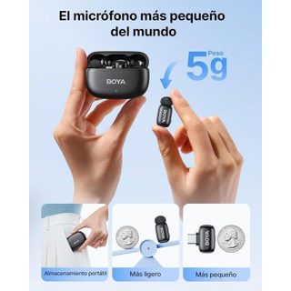 BOYA Mini 2 USB-C omnidirectionnel réduction de bruit AI