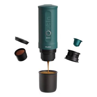 Cafetière à capsules Outin Nano 0,08L 20 Bars batterie rechargeable Teal blue