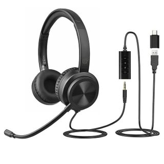 INOVU Hello Pro avec fil Jack 3,5 mm USB et adaptateur USB-C, stéréo, télécommande,