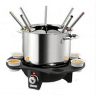 Fondue UNOLD 48645 1,5 L 1000 W Inox Noir 8 personnes