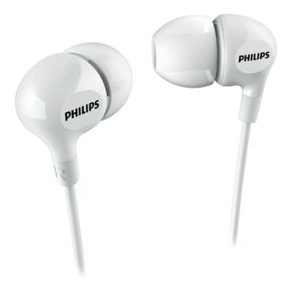 Auriculares Philips SHE3550WT filaires Jack 3.5 mm intra-auriculaires graves puissants blancs