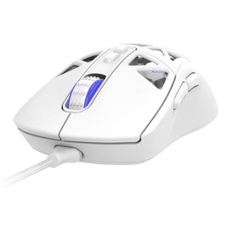 Souris Oniverse Kryo USB filaire 13800 DPI blanche RGB 7 boutons ambidextre