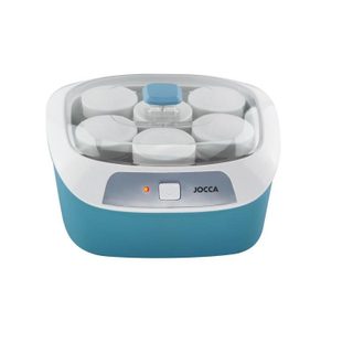 Yogurtière JOCCA 1575 1,2 L 6 pots 170 ml Bleu Transparent 20 W