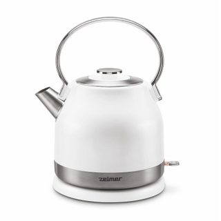 Bouilloire électrique Zelmer ZCK7940 1,5 L 2200 W inox blanc filtre anticalc