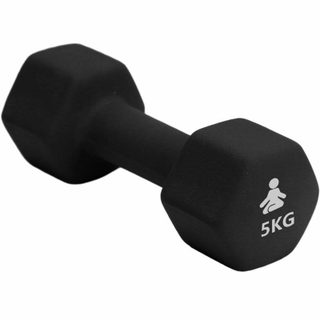 Haltère FitPaddy DB1X5BK 5 kg Métal Revêtement Néoprène Noir