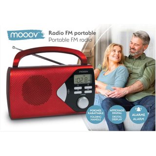 Metronic 477201 Portable Digitale AM FM Affichage LCD Rouge Plastique