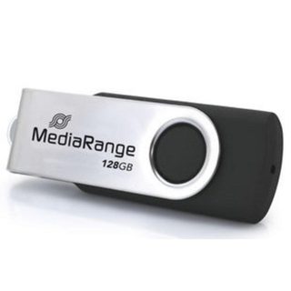 Clé USB MediaRange MR1954 128GB USB Type-C 3.2 Gen1 Noir Argent