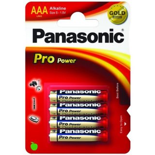 Pile alcaline Panasonic 1x4 LR03PPG AAA 1,5 V pack de 4