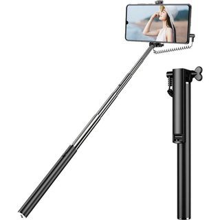 Perche à selfie Bigben Connected SELFIESTICKMINIV2B Noir Argent Extensible 14 cm
