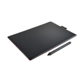 Wacom graphique Wacom One by Medium USB 216 x 135 mm 2048 niveaux Noir Rouge
