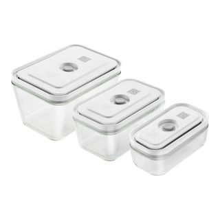 Récipient alimentaire ZWILLING FRESH & SAVE Set 3pcs Verre Vide Apilable Hermétique