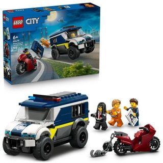 Kit de construction LEGO 60479 City Fourgon de Police Moto et Minifigurines