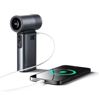 Ventilateur portable JisuLife Ultra2 9000mAh Gris Metalisé écran LED