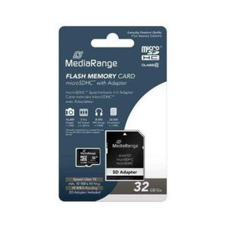 Carte microSDHC Mediarange MR959 32GB Classe 10 avec adaptateur SD
