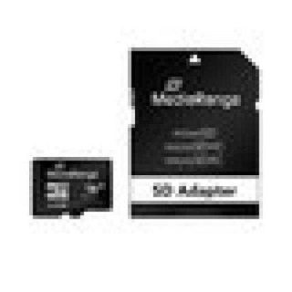 Carte MicroSDHC Mediarange MR958 16GB Class 10 avec adaptateur SD