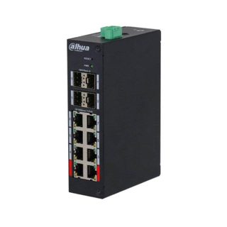 Switch Dahua HS4412-8ET-120 12 ports PoE 10/100 Mbps 4 SFP 1 Gbps
