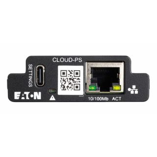 Carte de gestion réseau Eaton CLOUD-PS Fast Ethernet LED compacte noire