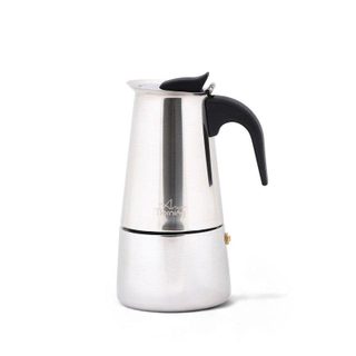 Cafetière italienne Any Morning Moka 200 ml inox induction 4 tasses sécurité