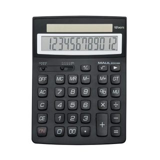 Calculatrice MAUL ECO 950 12 chiffres solaire arrêt automatique noire
