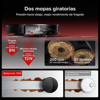 Aspirateur Robot et Laveur Roborock Saros 20X Vidage Automatique Navigation IA 36.000 Pa Assistant Vocal