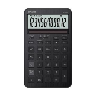 Calculatrice Casio JW-200DQ 12 chiffres métal noir batterie solaire