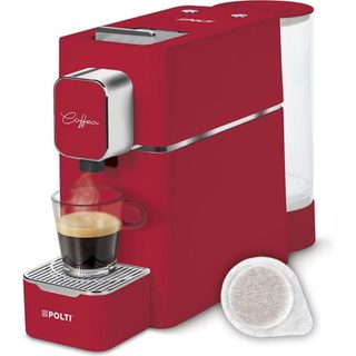 Cafetière à capsules Polti Coffea S15R 0,85L 19 Bars expulsion automatique rouge